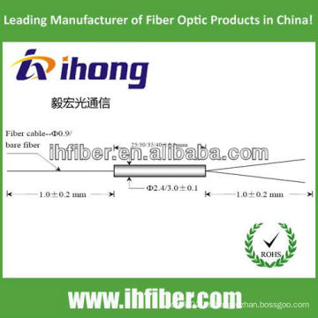 Mini acoplador de fibra óptica 1x2 o 2x2